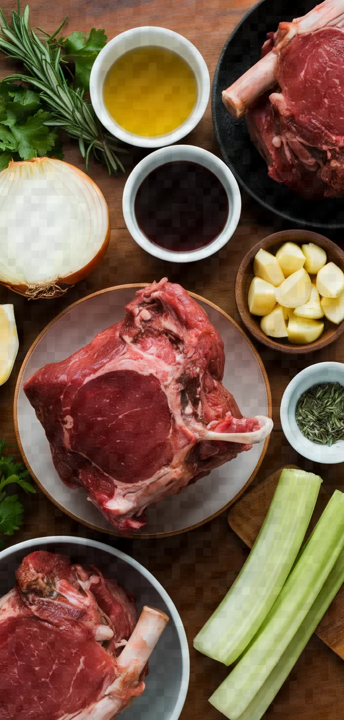 Ingredients photo for Braised Lamb Shank Recipe