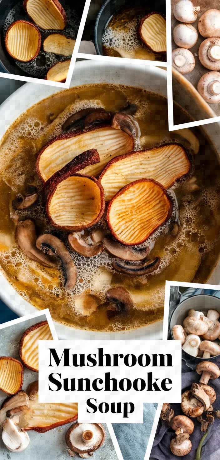 A photo of Mushroom Sunchoke Soup Recipe