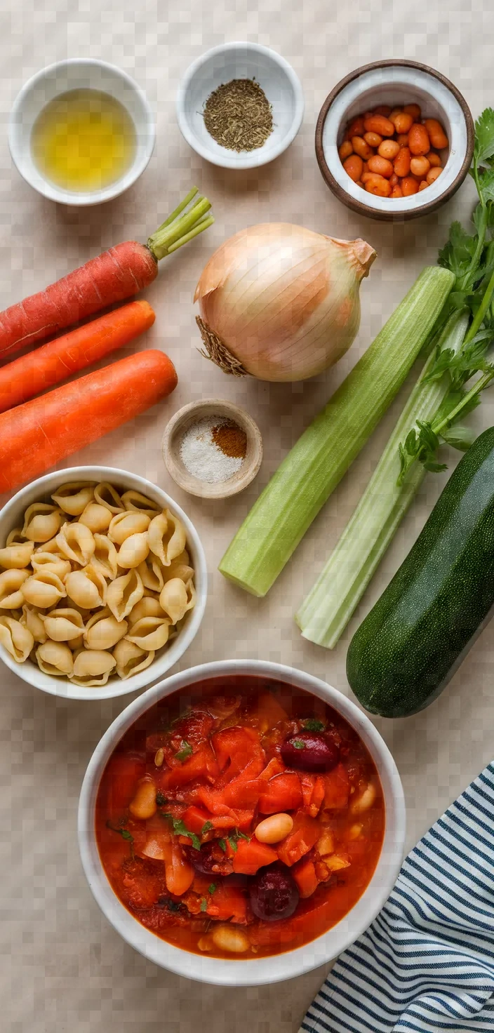 Ingredients photo for Instant Pot Minestrone Recipe