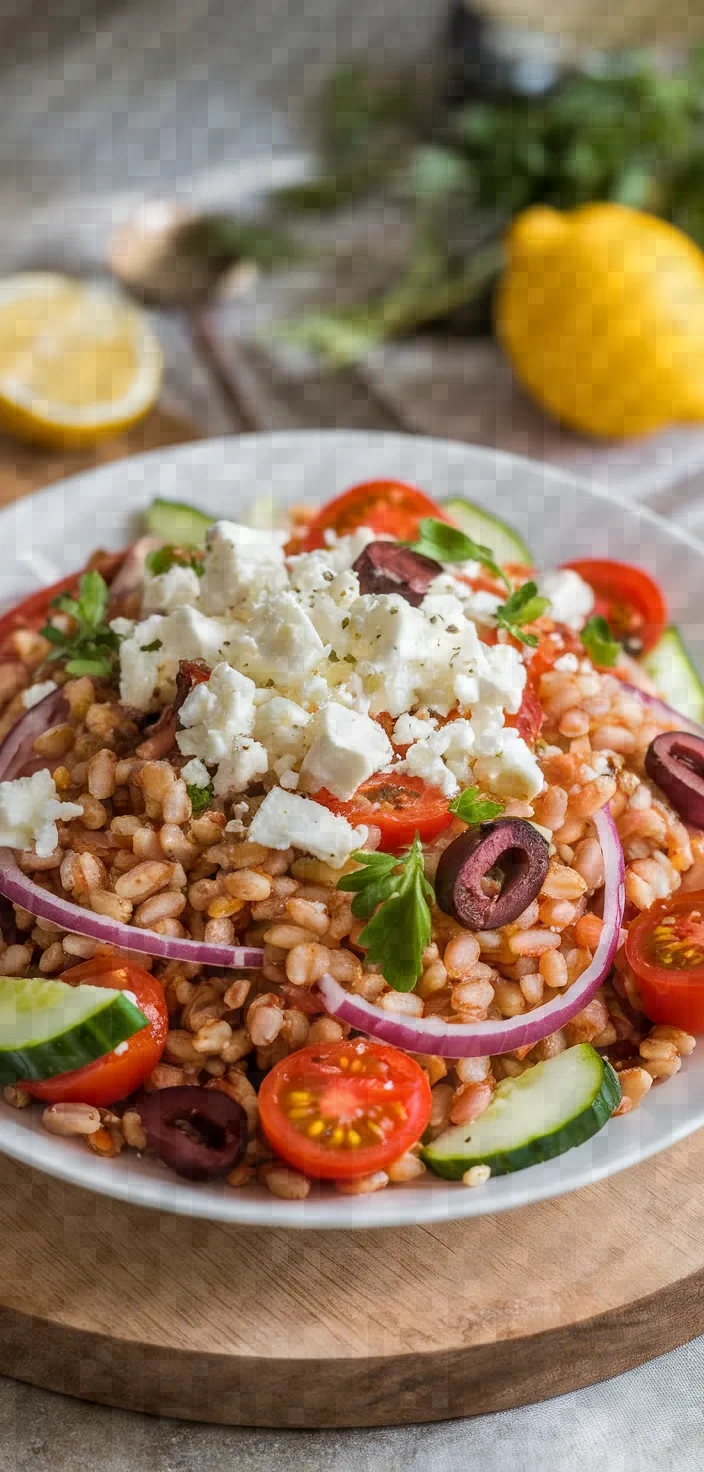 Mediterranean Farro Salad Recipe