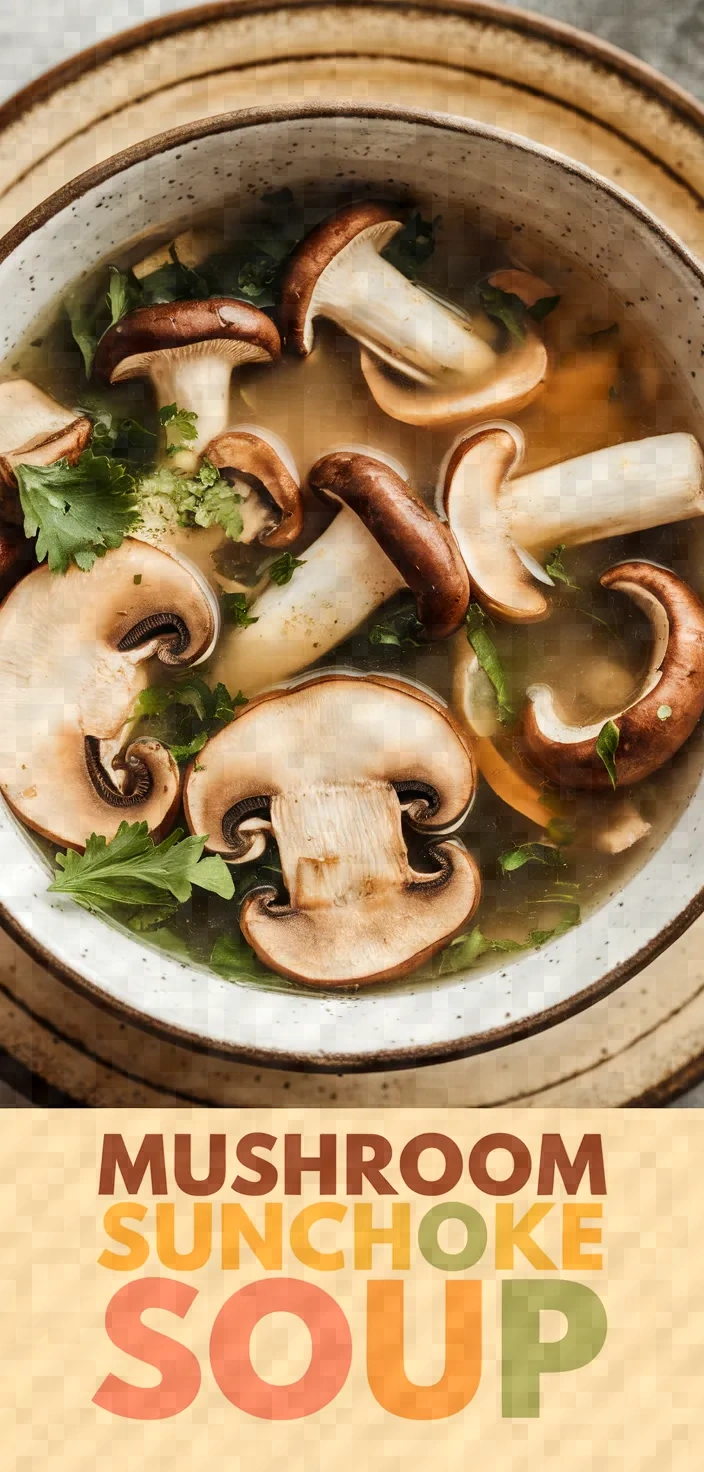 Mushroom Sunchoke Soup Recipe