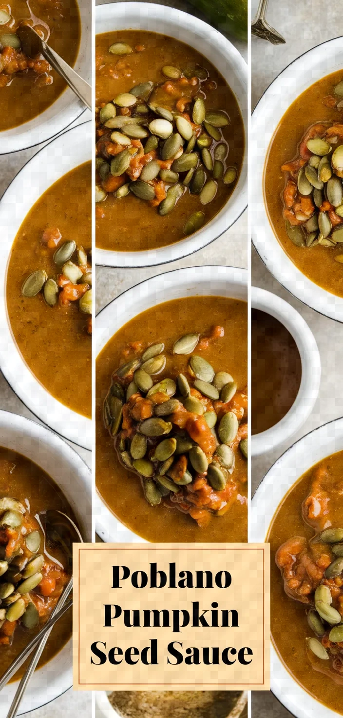 A photo of Poblano Pumpkin Seed Sauce Recipe