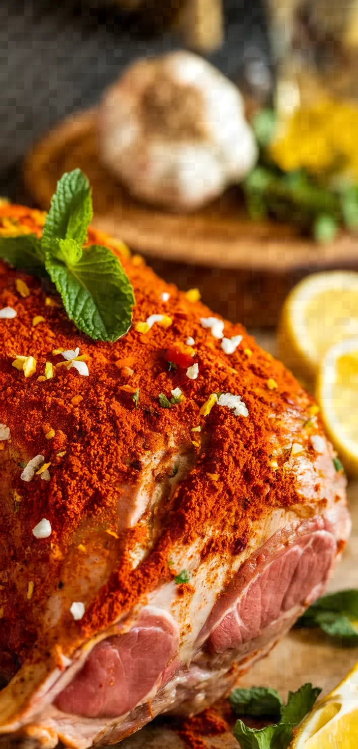 Ingredients photo for Harissa Leg Of Lamb Recipe