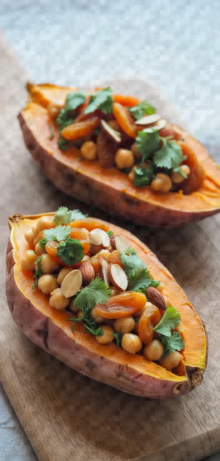 Photo of Healthy Moroccan Stuffed Sweet Potatoes Recipe