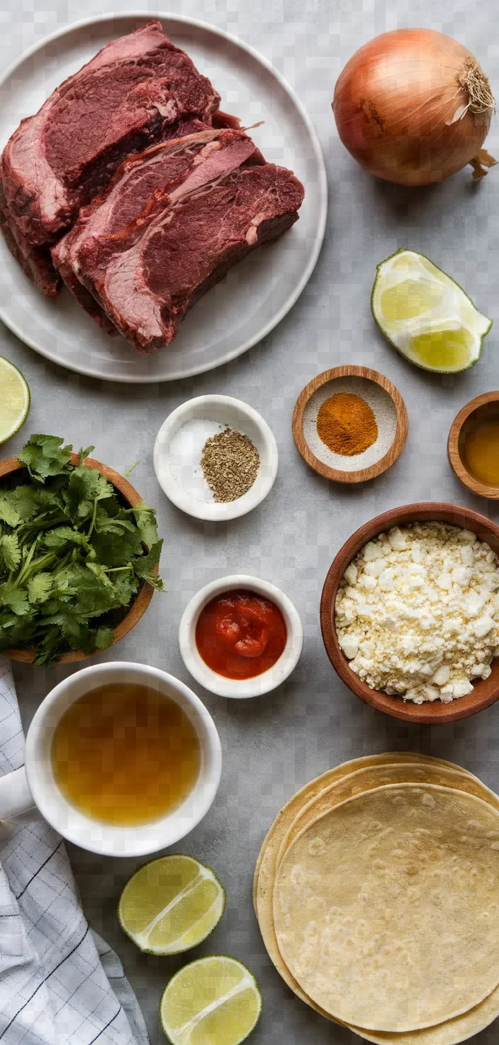 Ingredients photo for Mexican Short Rib Tacos Recipe