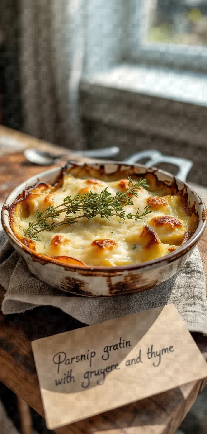 Parsnip Gratin With Gruyere And Thyme Recipe