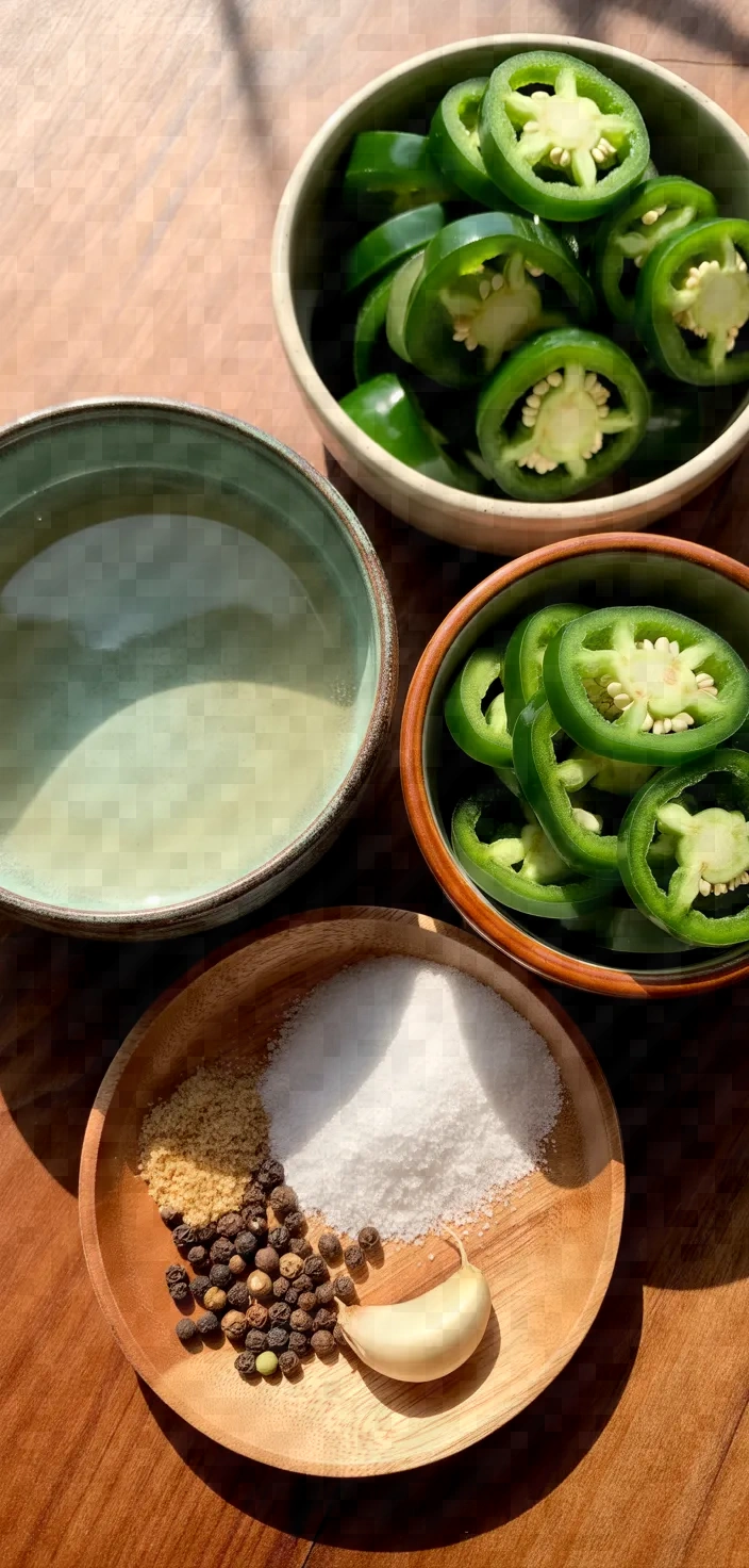 Ingredients photo for Pickled Jalapenos Recipe