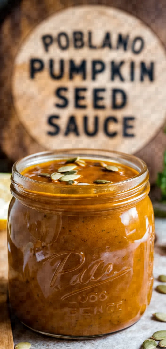 Poblano Pumpkin Seed Sauce Recipe