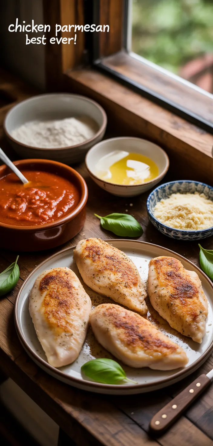 Ingredients photo for Chicken Parmesan Recipe (Best EVER!)
