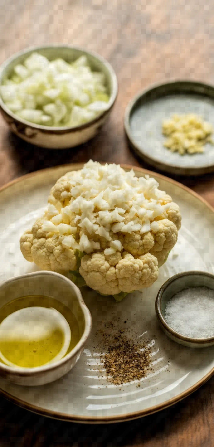 Ingredients photo for How To Make Cauliflower Rice Recipe