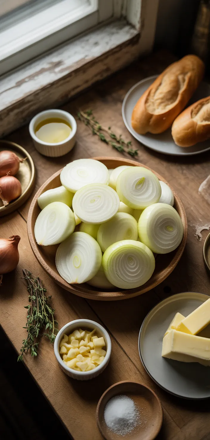 Ingredients photo for BEST French Onion Soup Recipe