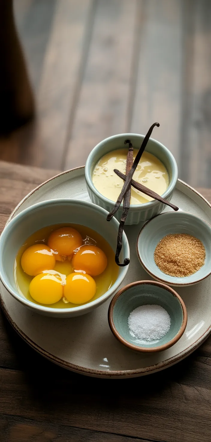 Ingredients photo for Classic Creme Brulee Recipe