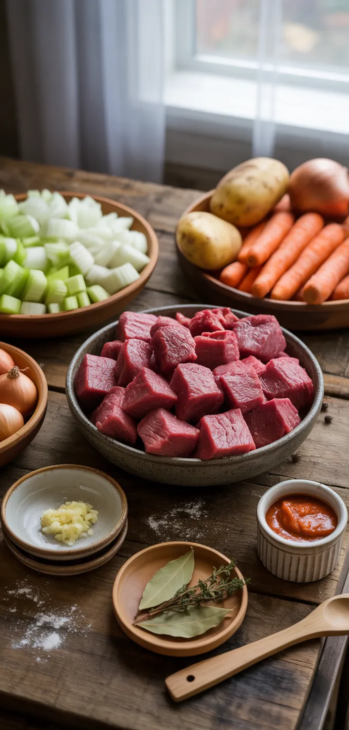 Ingredients photo for Crockpot Beef Stew Recipe