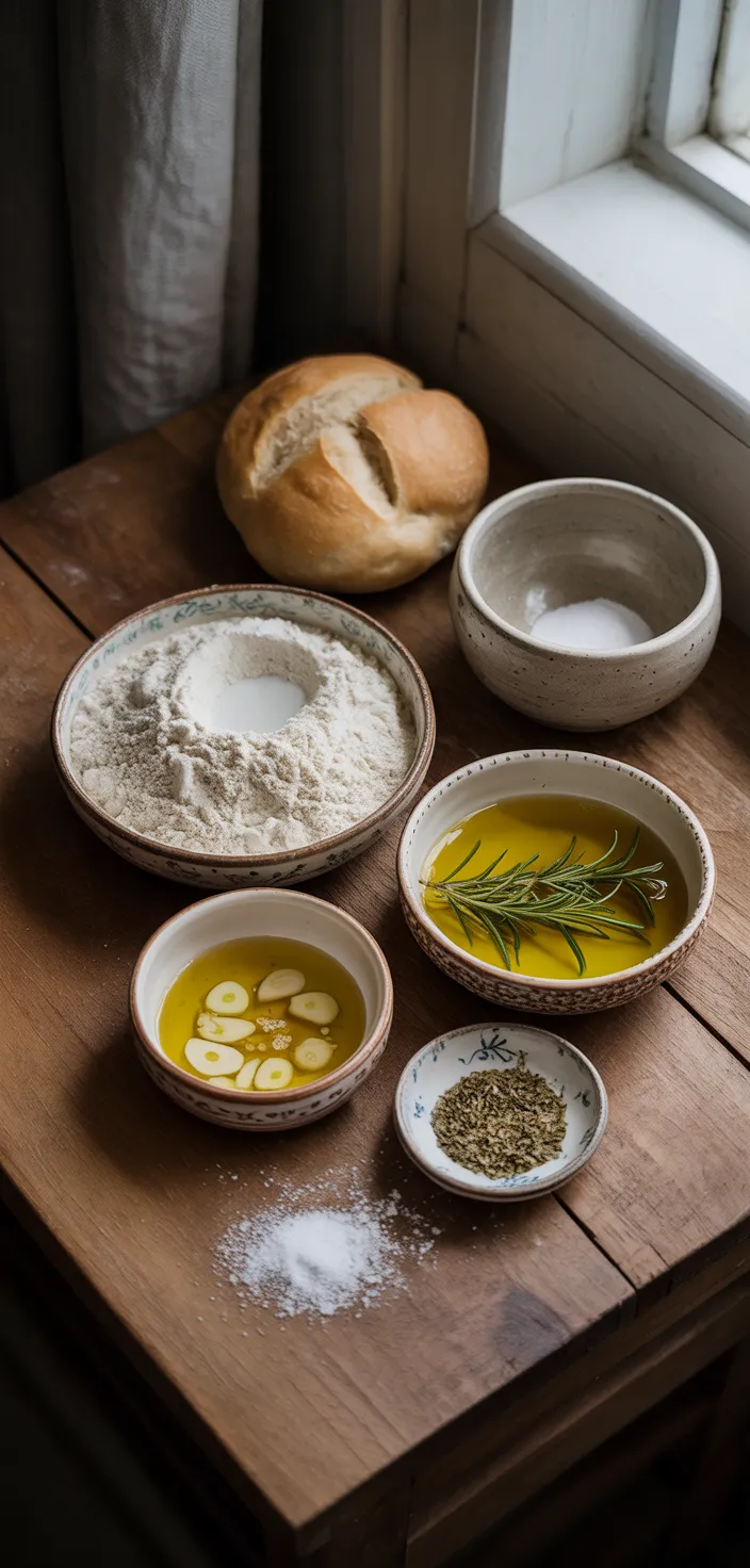 Ingredients photo for FOCACCIA Recipe