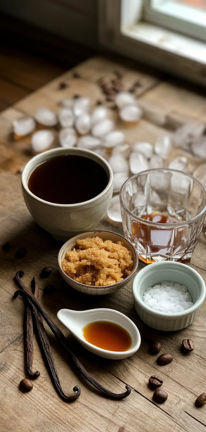 Ingredients photo for How To Make Brown Sugar Vanilla Iced Coffee Recipe