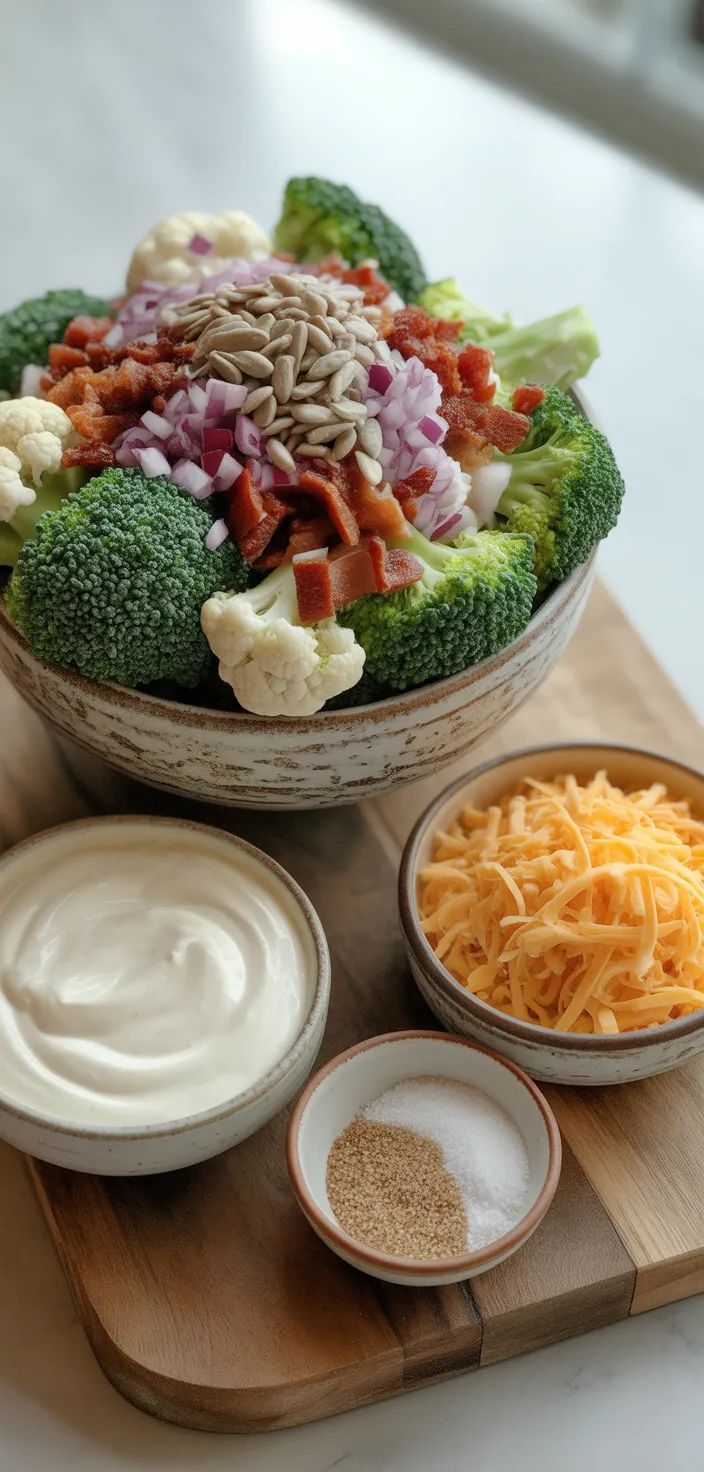 Ingredients photo for Loaded Broccoli Salad Recipe
