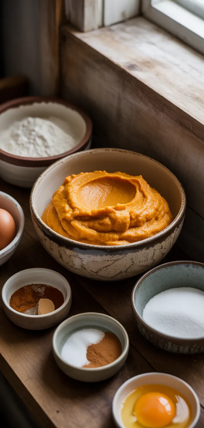 Ingredients photo for The Best Homemade Pumpkin Muffins Recipe