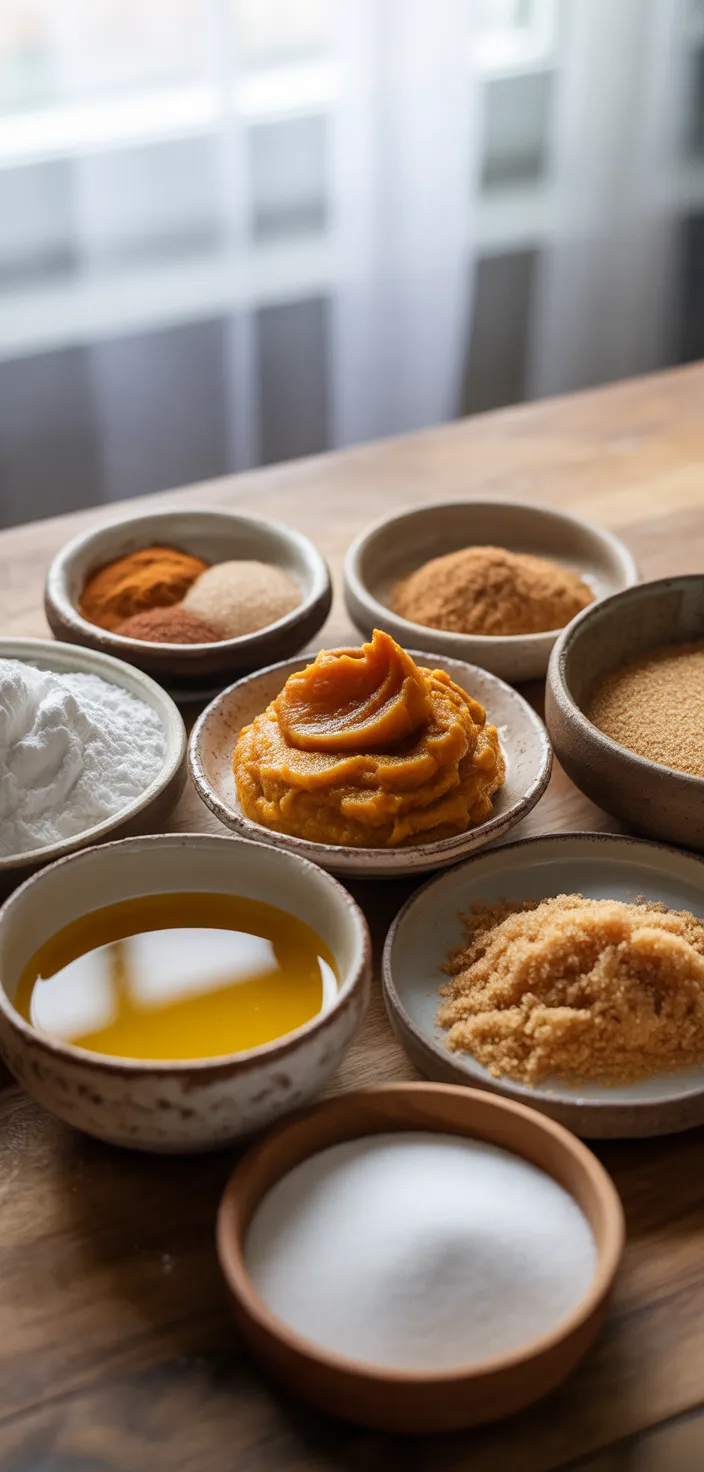 Ingredients photo for Vegan Pumpkin Pie Cookies Recipe