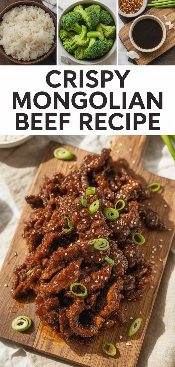 A photo of Crispy Mongolian Beef Recipe