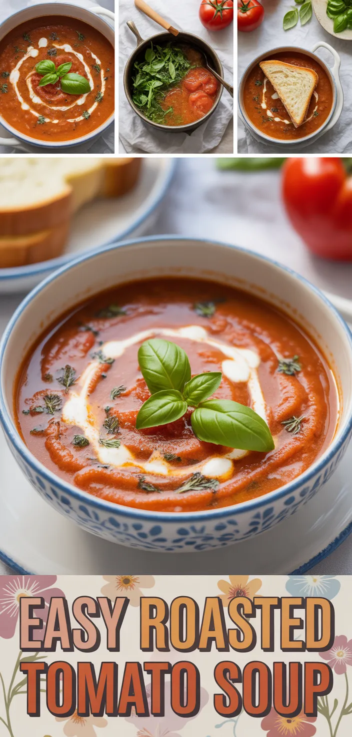 A photo of Easy Roasted Tomato Soup Recipe