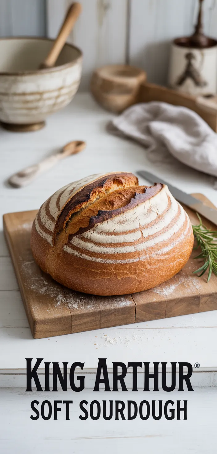 A photo of This Sourdough Recipe Uses King Arthur Flour For An Amazingly Super Soft Sandwich …