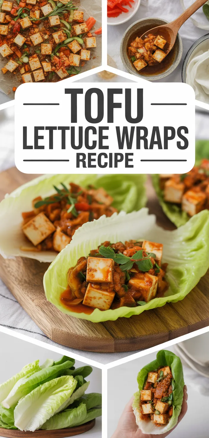 A photo of Tofu Lettuce Wraps Recipe