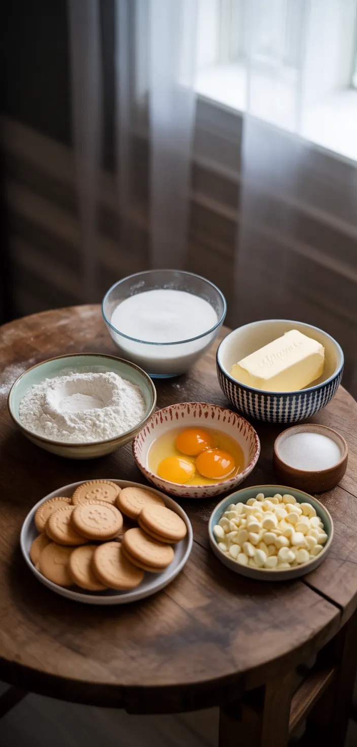 Ingredients photo for Cookies & Cream Cookies Recipe