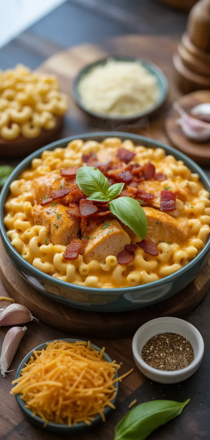 Ingredients photo for Honey Pepper Chicken Mac And Cheese Recipe