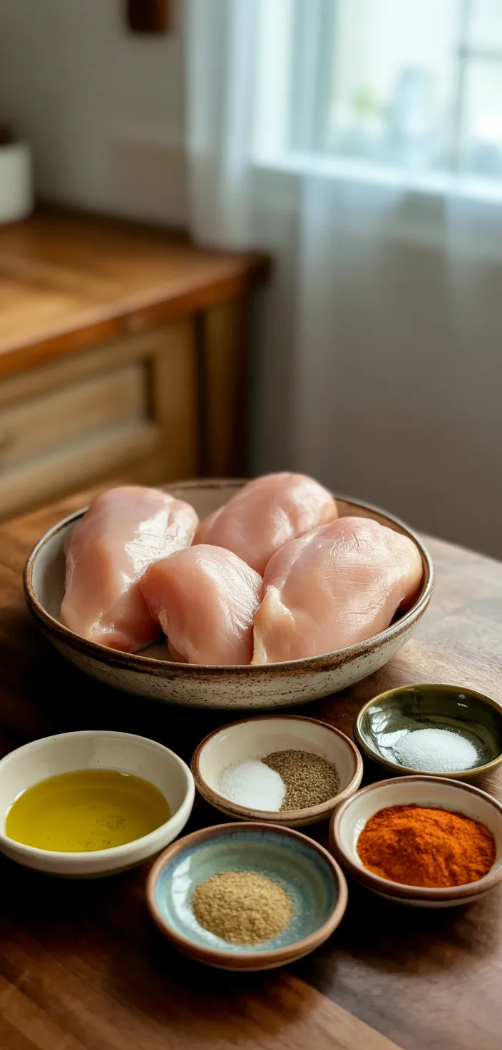 Ingredients photo for Incredible Baked Chicken Breasts Recipe