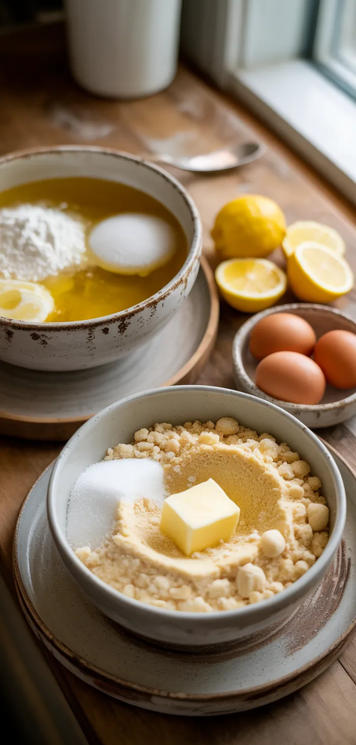 Ingredients photo for Lemon Crumb Bars Recipe