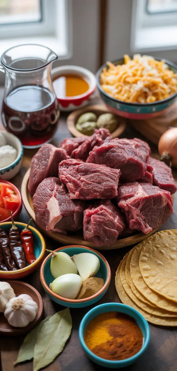 Ingredients photo for My Fave Birria Tacos Recipe