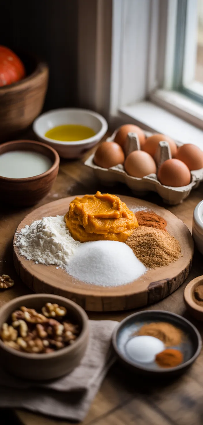 Ingredients photo for Pumpkin Bread Recipe