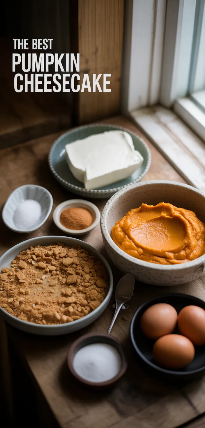 Ingredients photo for The Best Pumpkin Cheesecake Recipe
