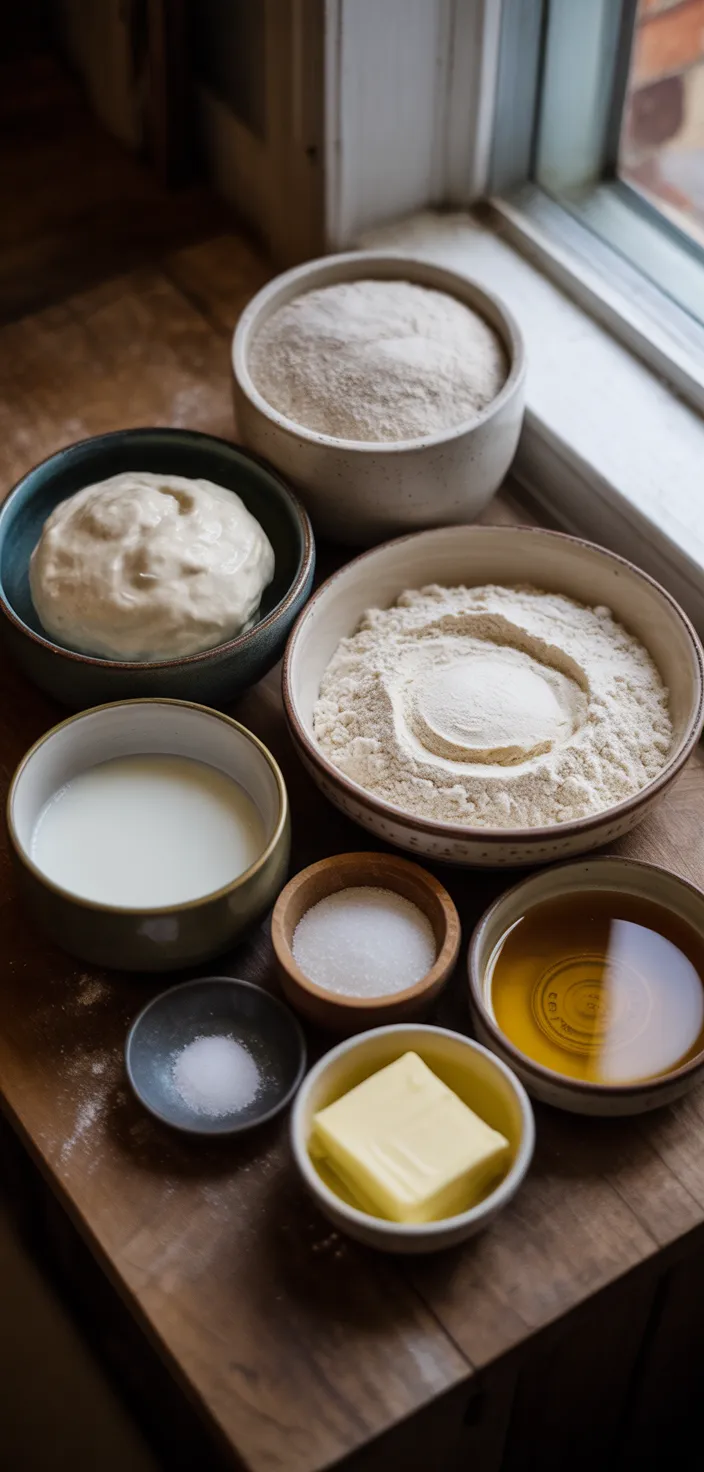 Ingredients photo for This Sourdough Recipe Uses King Arthur Flour For An Amazingly Super Soft Sandwich …