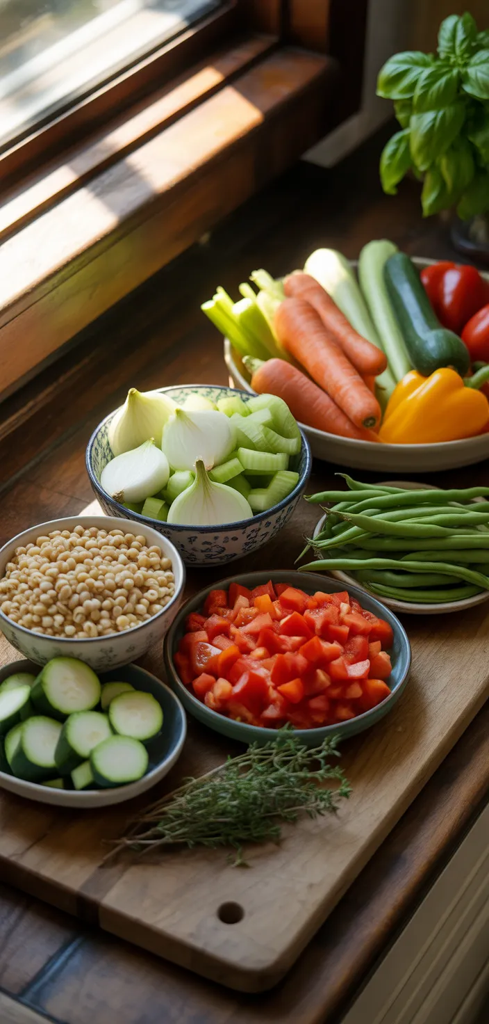 Ingredients photo for Vegetable Barley Soup Recipe