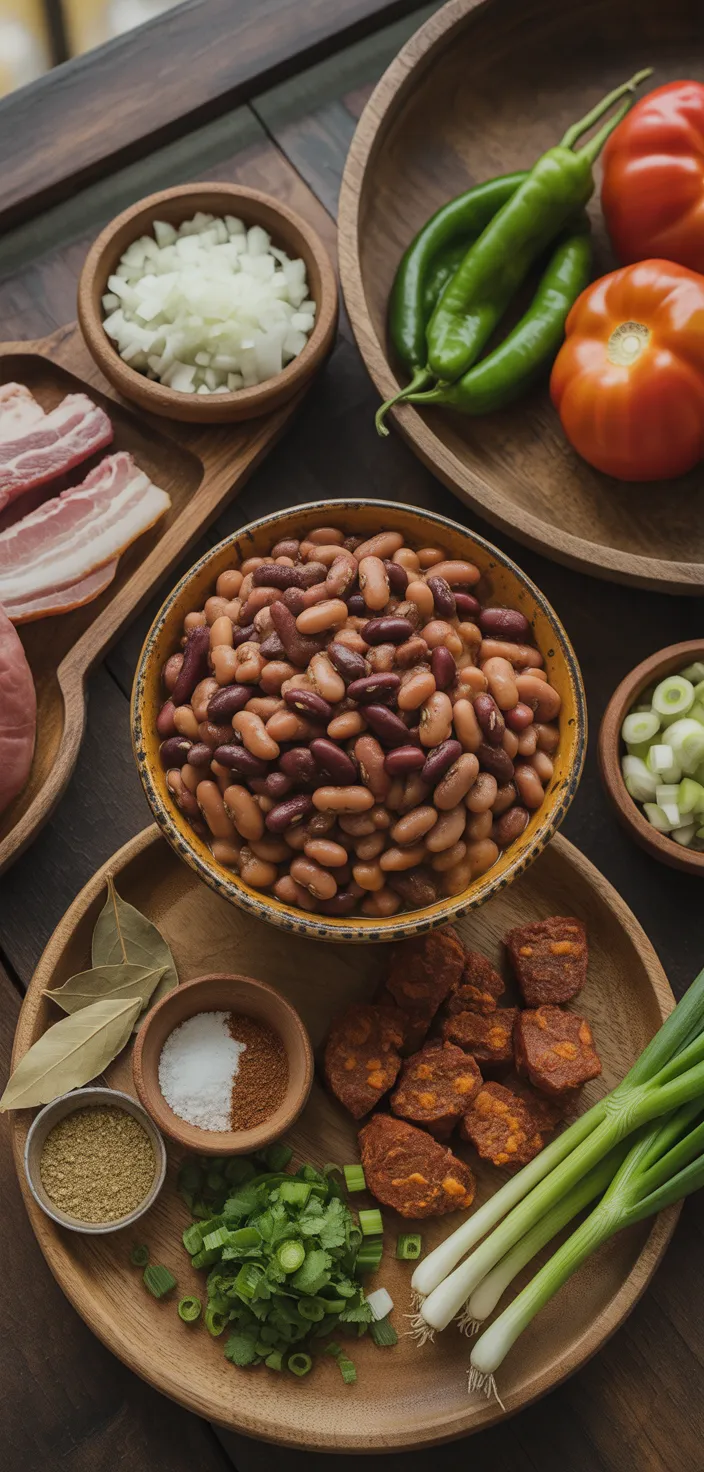 Ingredients photo for Charro Beans (Frijoles Charros) Recipe