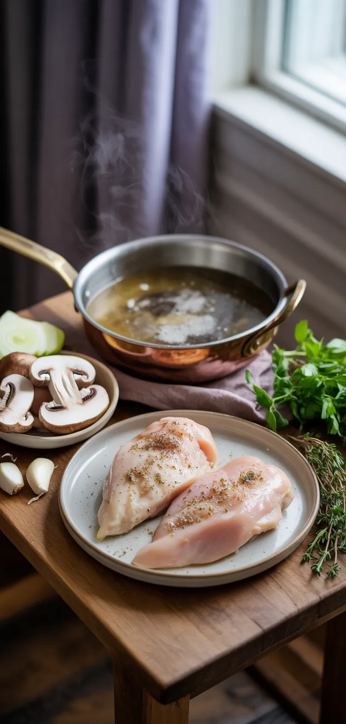 Ingredients photo for Chicken Marsala Recipe {with Creamy Marsala Sauce}