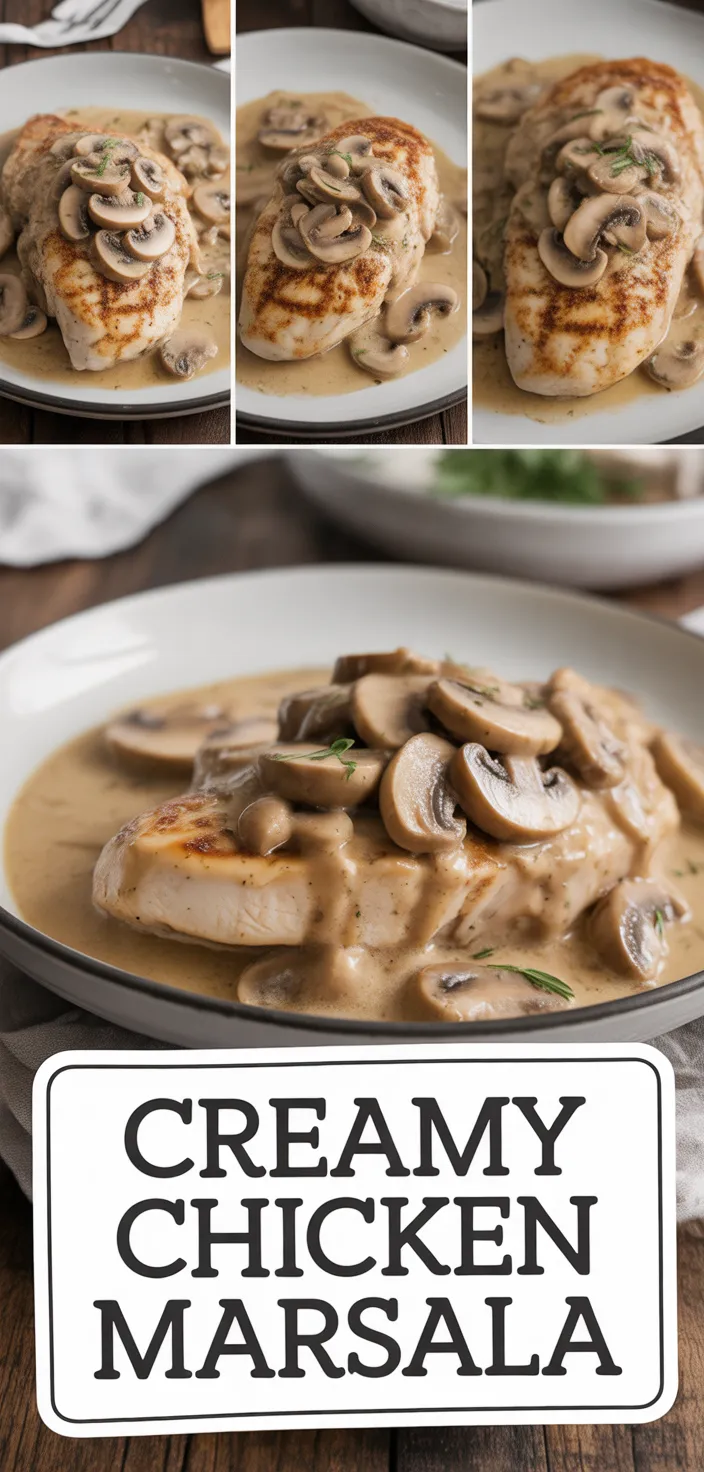 Chicken Marsala Recipe {with Creamy Marsala Sauce}