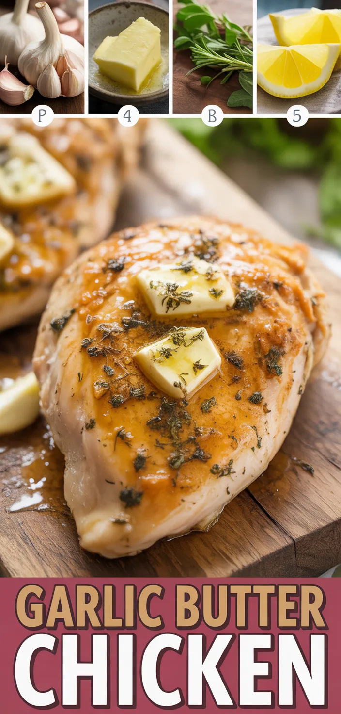 A photo of Garlic Butter Baked Chicken Breast Recipe