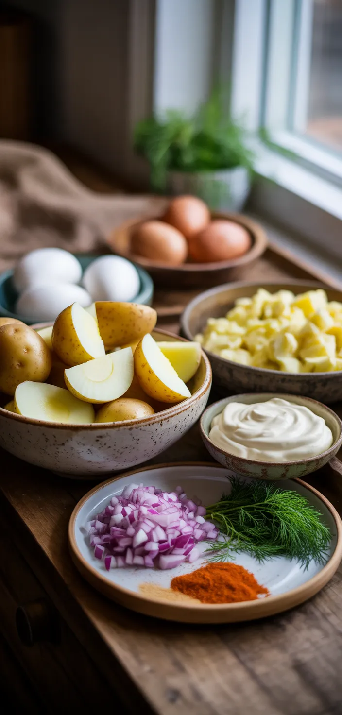 Ingredients photo for How To Make The Best Potato Salad  Recipe